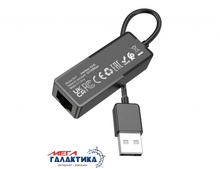  Borofone DH7 Ricco USB enternet adapter 100Mbps Black